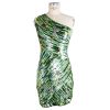 Green Sequin Dress with Glass Star Details 40 IT Women