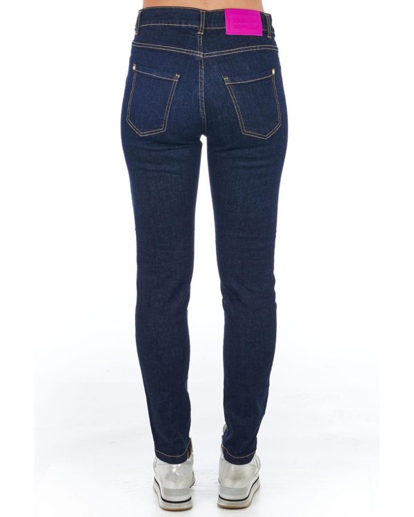 Multi-pocket Denim Jeans with Front Closure – W25 US