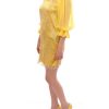 Yellow Lace Crystal Sheath Dress by Dolce & Gabbana 38 IT Women