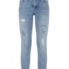 Blue Denim Jeans with Elasticized Fit W26 US Women