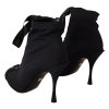 Dolce & Gabbana Ankle Open Toe Heels Boots 36 EU Women