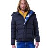 Mens Nylon Sports Jacket with Hood and Water-Repellent Surface Treatment – L