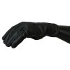 100% Authentic Dolce & Gabbana Black Biker Gloves – Leather 10 Men