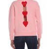 Logo-Embellished Cotton Sweatshirt with Heart Applique 42 IT Women