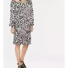 Love Moschino Leopard Texture Logo Dress – 42 IT