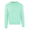 Luxury Green Wool and Cashmere Round Neck Sweater – M