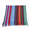 Geometric Pattern Fringed Scarf One Size Women