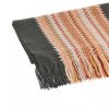 Geometric Pattern Fringed Scarf with Vibrant Colors One Size Men