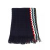 Geometric Fantasy Fringed Scarf One Size Men