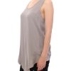 Comeforbreakfast Loose-fit Gray Top with Logo Details 40 IT Women