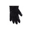 Luxury Black Wool Lace and Xiangao Lamb Fur Gloves 7.5 Women