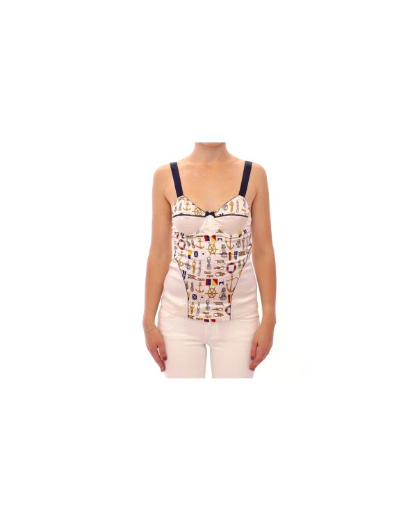 Dolce & Gabbana D&G Sailor Motive Print Tank Top Women – 3 IT