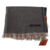 Missoni Cashmere Scarf with Zigzag Pattern and Logo Embroidery One Size Men