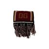 Dolce & Gabbana Multicolor Wool Scarf with DG King Lettering and Crown One Size Men