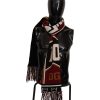 Dolce & Gabbana Multicolor Wool Scarf with DG King Lettering and Crown One Size Men