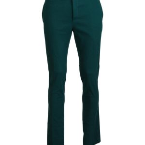 Brand New BENCIVENGA Green Cotton Pants Men