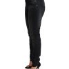 Slim Fit Low Waist Black Washed Jeans W26 US Women