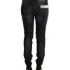 Slim Fit Low Waist Black Washed Jeans W26 US Women