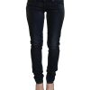 Logo Detailed Low Waist Skinny Jeans with Zipper Closure W26 US Women