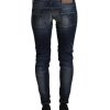 ACHT Skinny Jeans with Low Waist Denim Pants and Logo Details W26 US Women