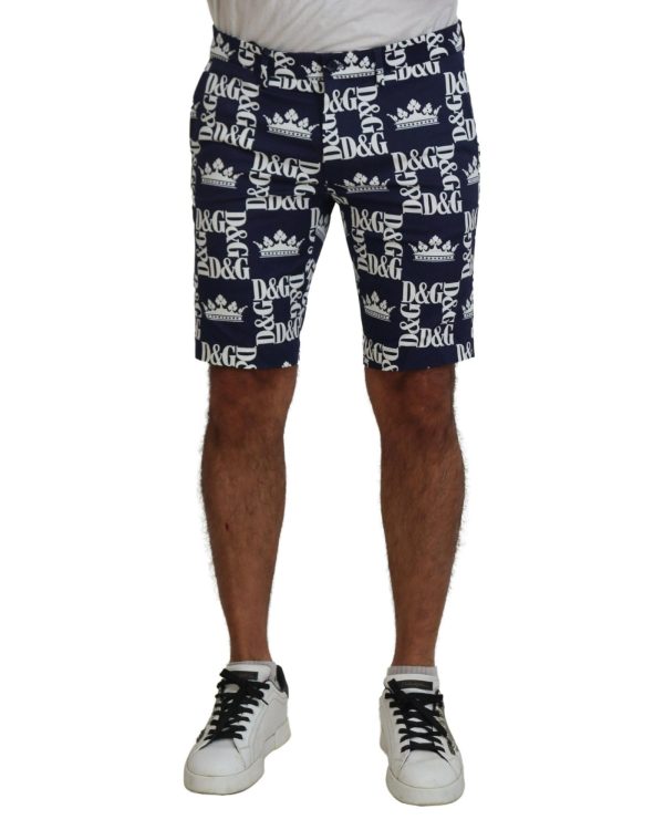 Casual Chinos Shorts with Logo Crown Print – 44 IT