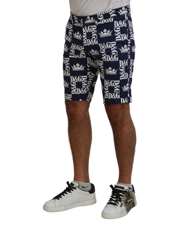 Casual Chinos Shorts with Logo Crown Print – 44 IT