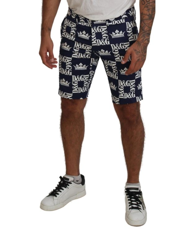 Casual Chinos Shorts with Logo Crown Print – 44 IT