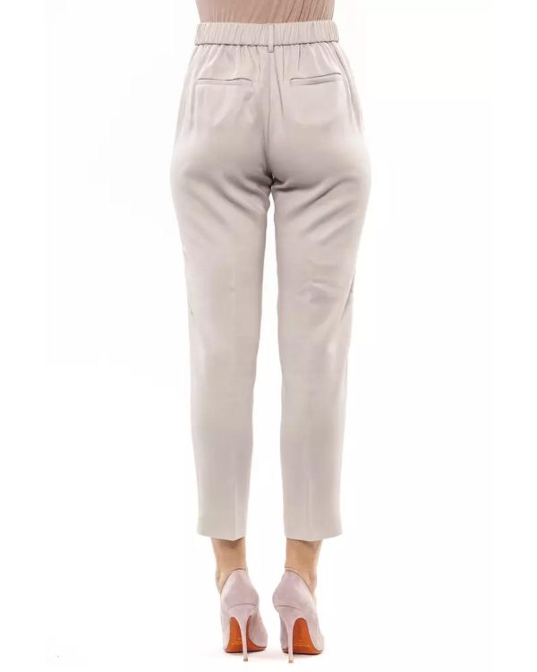 Regular Waist Trousers With Elastic Band – 44 IT