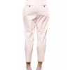 Ankle Cotton Trousers with Side and Back Pockets 42 IT Women