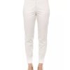 High Waist Trousers with Pockets and Zipper Closure 42 IT Women