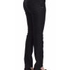 Authentic Ermanno Scervino Black Skinny Jeans with Logo Details W26 US Women