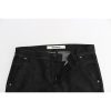 Authentic Ermanno Scervino Black Skinny Jeans with Logo Details W26 US Women