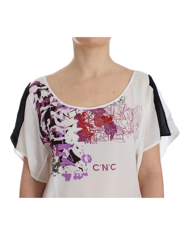 CNC Costume National V-Neck T-Shirt Blouse – S