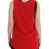 CNC Costume National Sleeveless Logo T-Shirt Top L Women