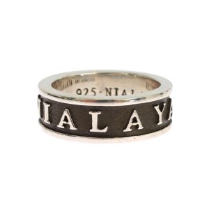 925 Sterling Silver Logo Ring Men