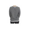 EXTE Crew-neck Pullover Sweater with Gray Striped Motive 40 IT Women