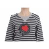 EXTE Crew-neck Pullover Sweater with Gray Striped Motive 40 IT Women