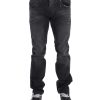 ACHT Mens Jeans – Straight Regular Fit with Logo Details W34 US Men