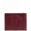 Calfskin Pocket Clutch Bag with Logo Band Detail One Size Men