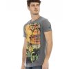 Short Sleeve T-shirt with Front Print L Men