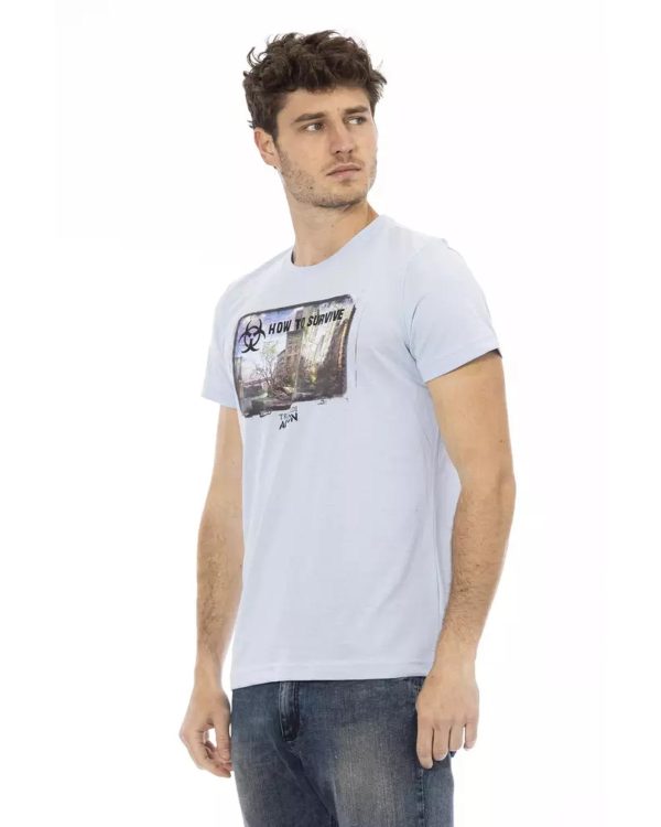 Short Sleeve T-shirt with Front Print – L