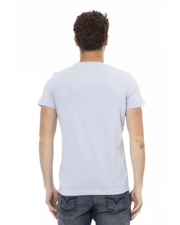 Short Sleeve T-shirt with Front Print – L