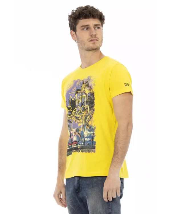 Short Sleeve T-shirt with Front Print – L