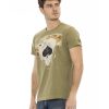 Printed Short Sleeve Round Neck T-shirt – L