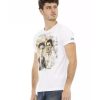 Short Sleeve T-shirt with Front Print – L