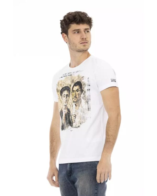 Short Sleeve T-shirt with Front Print – L