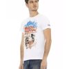 Short Sleeve T-shirt with Front Print – L