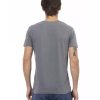 Short Sleeve T-shirt With V-neck – L