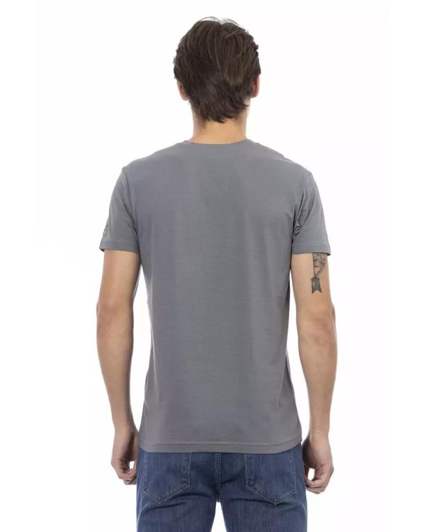 Short Sleeve T-shirt With V-neck – L