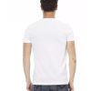 Short Sleeve V-Neck T-shirt with Front Print – 3XL